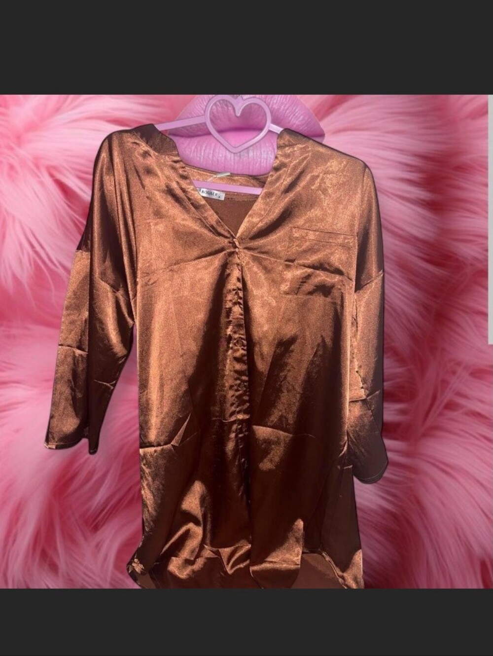 Brown Silk Robe